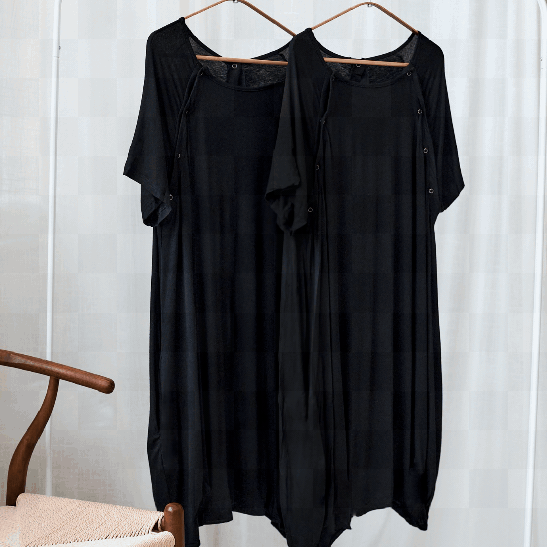 GIF video that shoes the dress in multiple colors and use cases